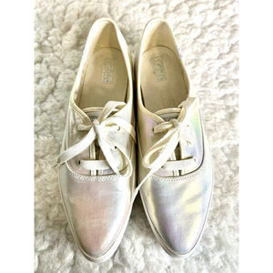 Keds Women's Point Canvas Lace-Up Platform Casual Sneakers Size 9.5